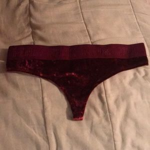 NWT Victoria’s Secret Red Velvet Thong